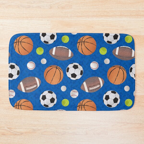 Item preview, Sport Balls Hall of Fame - Blue  designed and sold by WickedRefined - Nicole Demereckis.