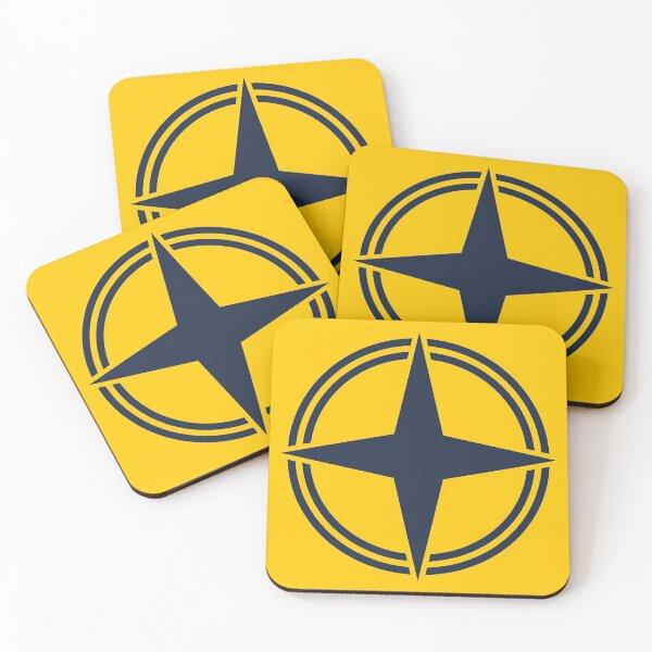 Item preview, Blue Compass With Two Circles Emblem designed and sold by Dator.