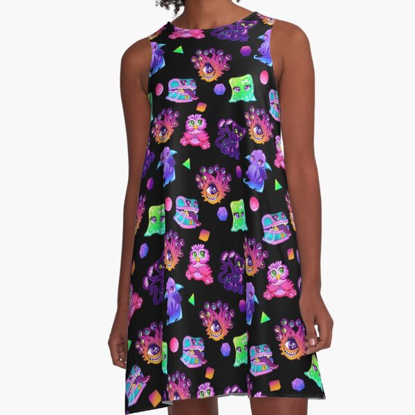 Dungeons and Dragons Monsters Killer Cuties A-Line Dress