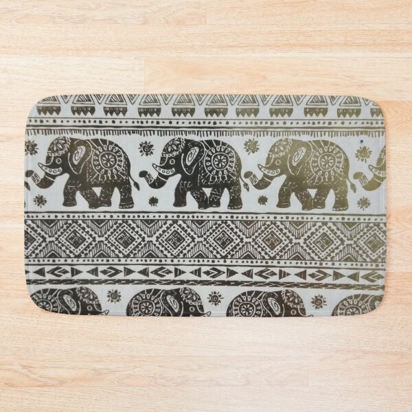 Item preview, Elephants Patterned Print designed and sold by CrazyCraftLady.