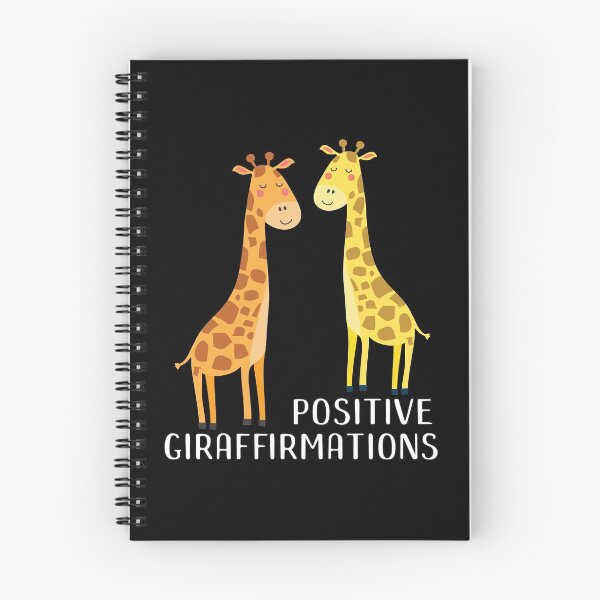 Item preview, Positive Giraffirmations Funny Yoga Moms Animal Lovers print designed and sold by doodabobs.