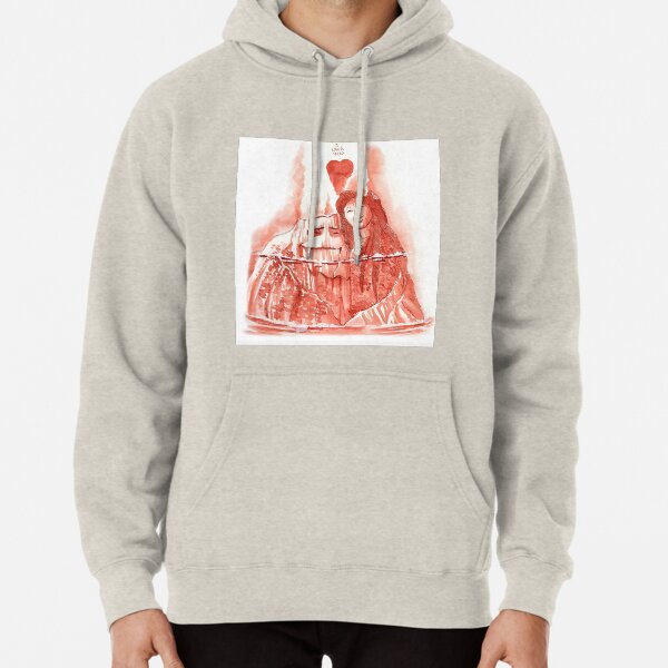 red lava blocks hoodie