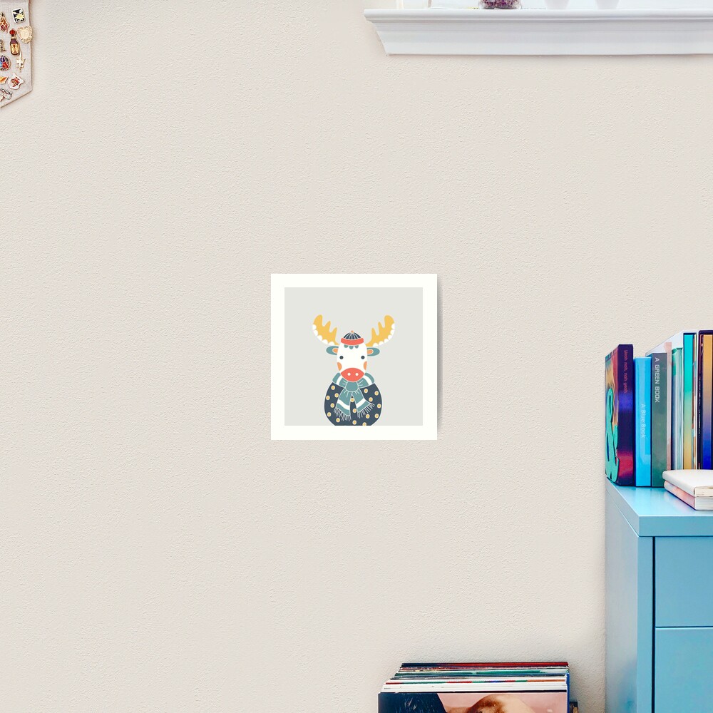 Friendly Moose Art Print