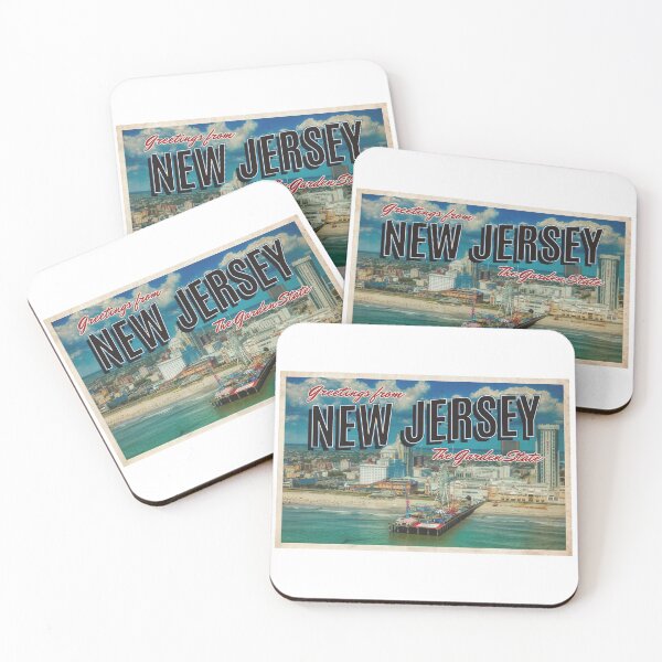 Item preview, Greetings from New Jersey - Vintage Travel Postcard Design designed and sold by fromthereco.