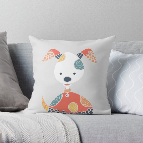 Cheeky Dog Throw Pillow