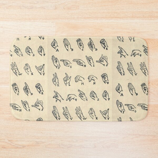 Item preview, Vintage Sign Language Chart designed and sold by BlueSpecsStudio.
