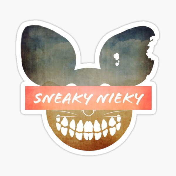 SneakyNieky Strang Clouds Vintage Logo Sticker