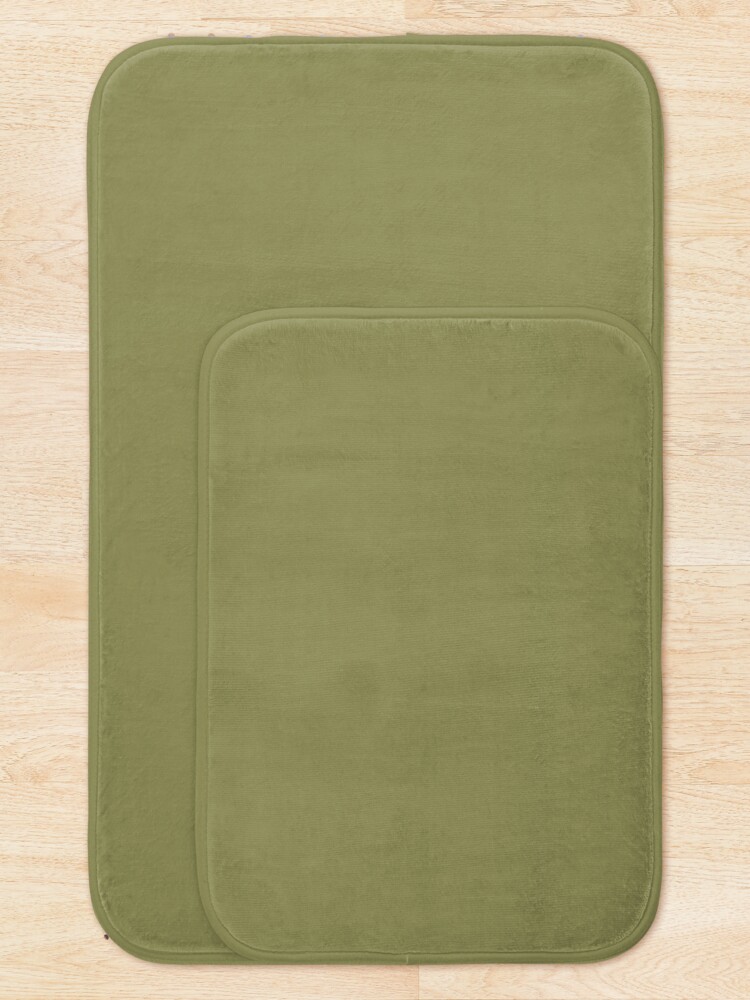 Alternate view of Green Olive 17-0535 TCX | Pantone | Color Trends | London | Fall Winter 2019 2020 | Solid Colors | Fashion Colors | Bath Mat