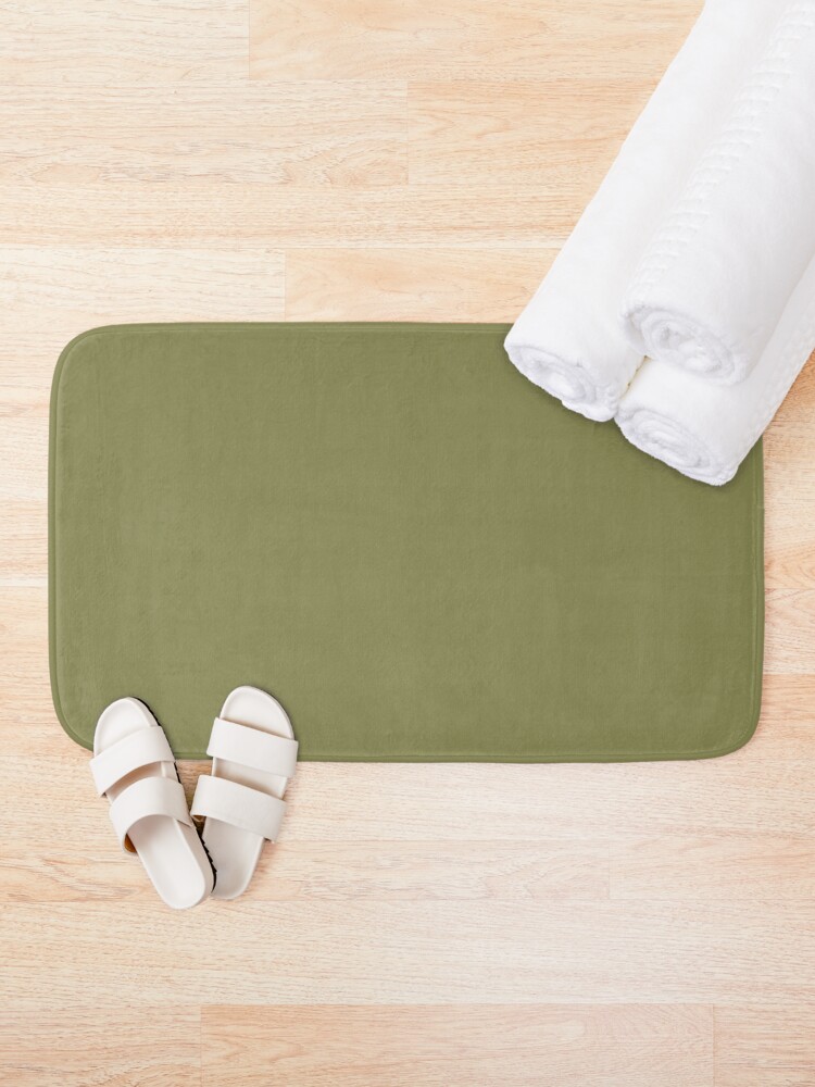 Alternate view of Green Olive 17-0535 TCX | Pantone | Color Trends | London | Fall Winter 2019 2020 | Solid Colors | Fashion Colors | Bath Mat
