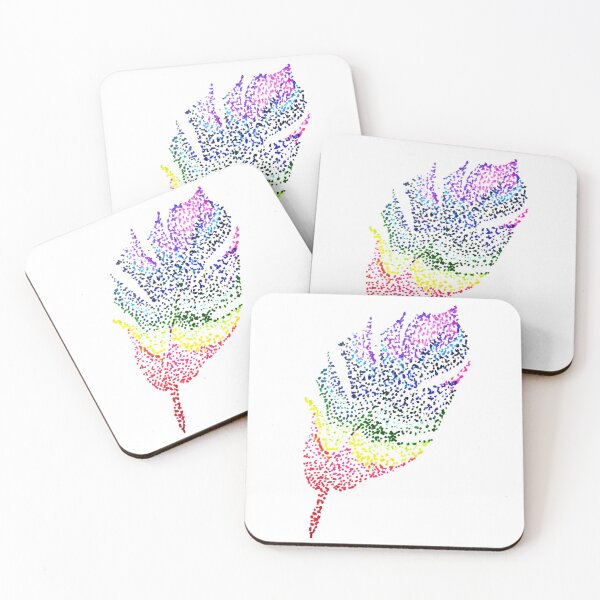 Item preview, Rainbow Dot Feather designed and sold by Michelle Maher.