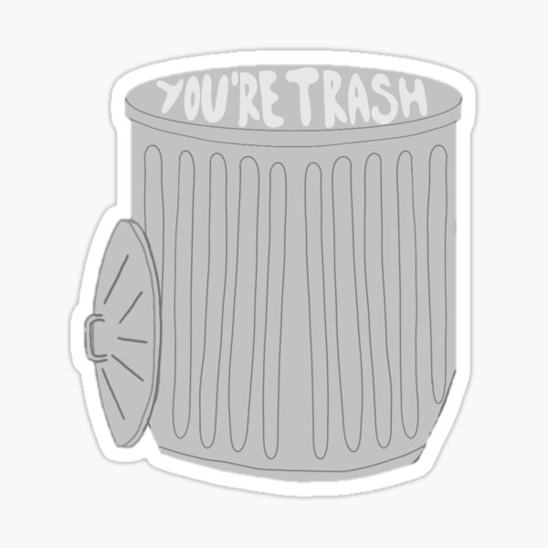 Oscar The Grouch Trash Talker Vinyl Decal