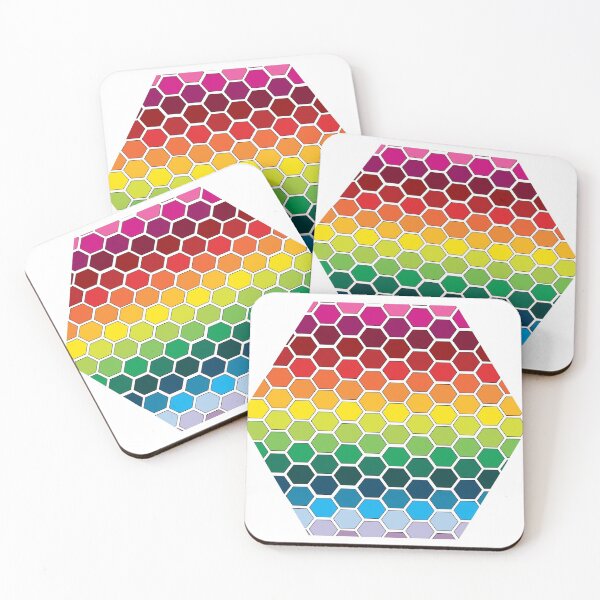 Item preview, Rainbow Hexagons in a Hexagon! designed and sold by terryleila.