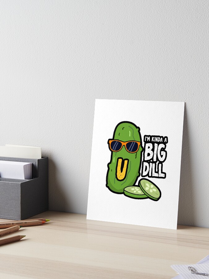 alphabet letter u kinda a big dill art board print by kidsmonogram redbubble