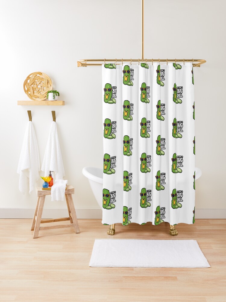 Alphabet Letter W Kinda A Big Dill Shower Curtain By Kidsmonogram