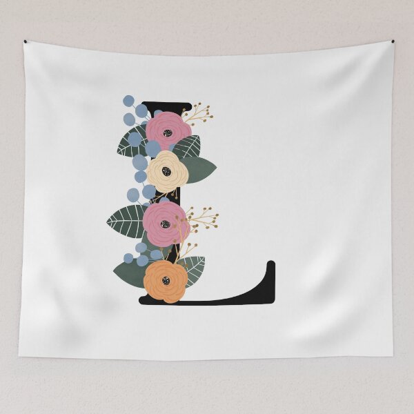 Item preview, Floral Letter L designed and sold by Egodcounseling.