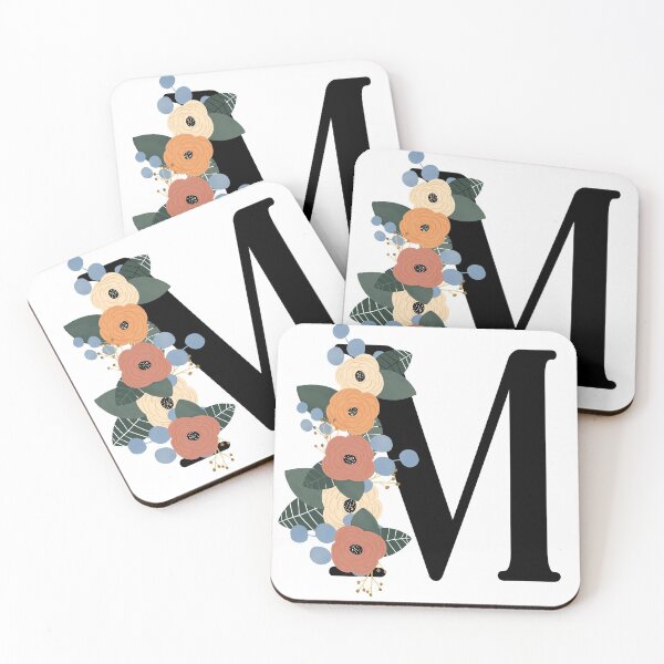 Item preview, Floral Letter M designed and sold by Egodcounseling.