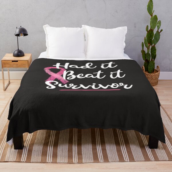 Item preview, Had It Beat It Survivor Pink Cancer Ribbon Gift designed and sold by MommyMakesGifts.
