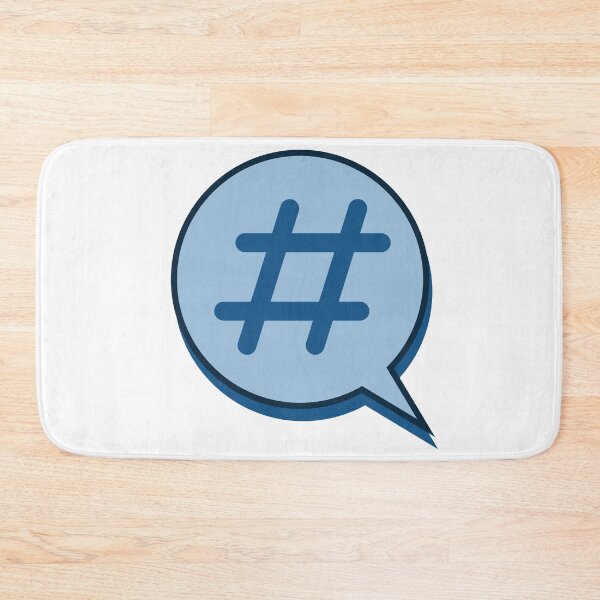 Item preview, Hashtag In Circle Speech Bubble designed and sold by Zethinova.