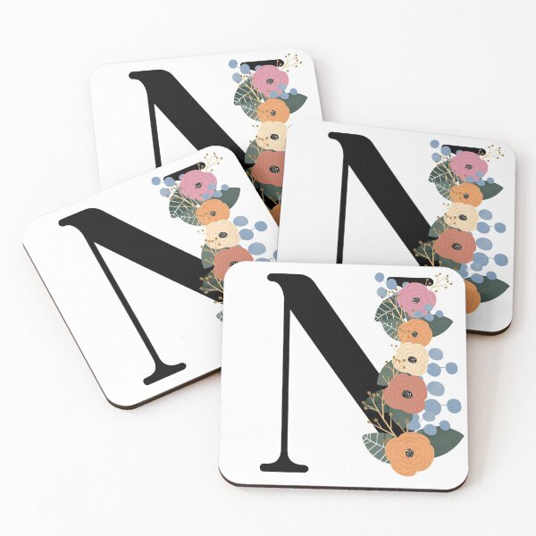 Item preview, Floral Letter N designed and sold by Egodcounseling.