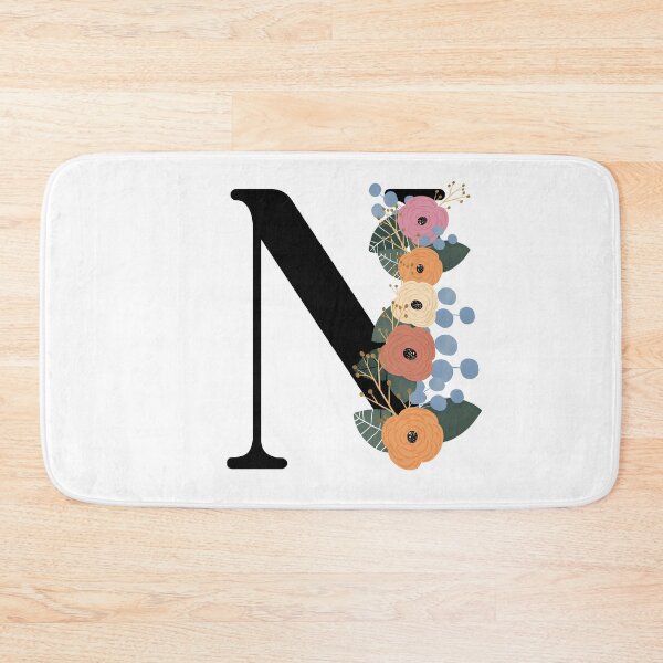 Item preview, Floral Letter N designed and sold by Egodcounseling.