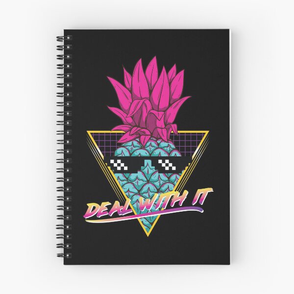 Item preview, Deal With It Pineapple Outrun Vaporwave/Synthwave Streetwear designed and sold by ROBO MEGA.