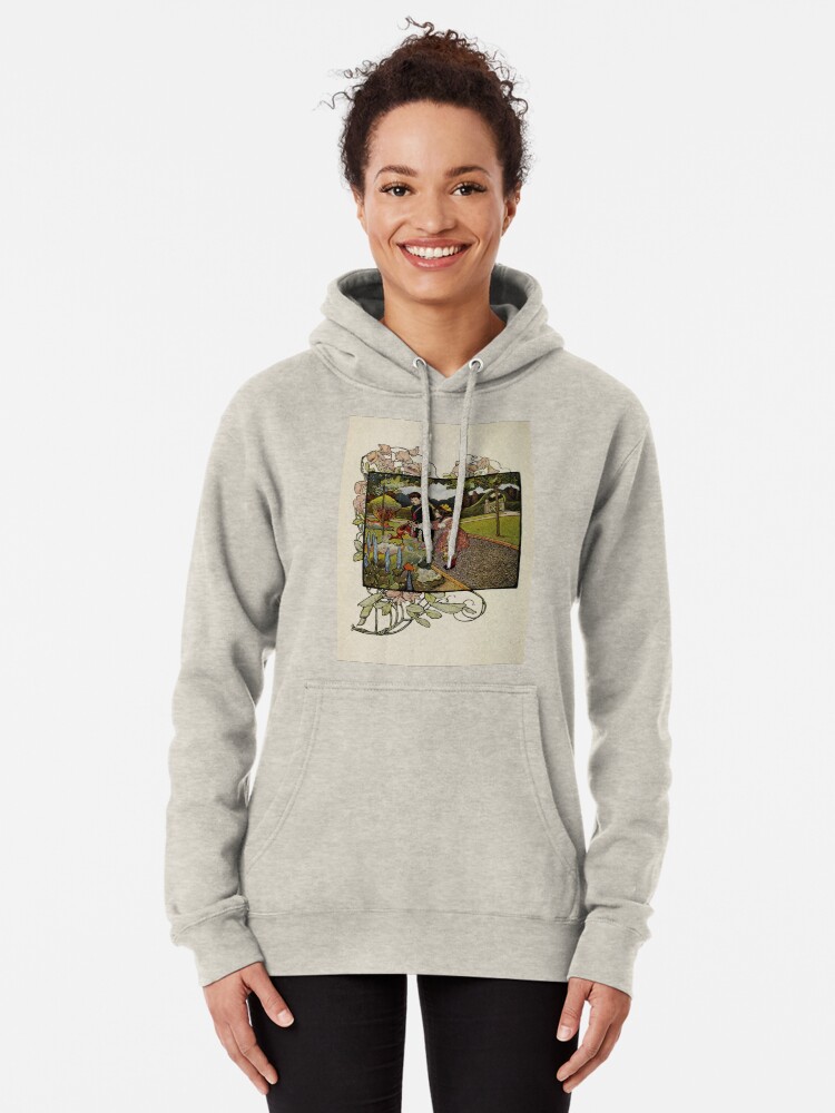 Alternate view of Vintage Art from ”A little garden calendar for boys and girls” book Pullover Hoodie
