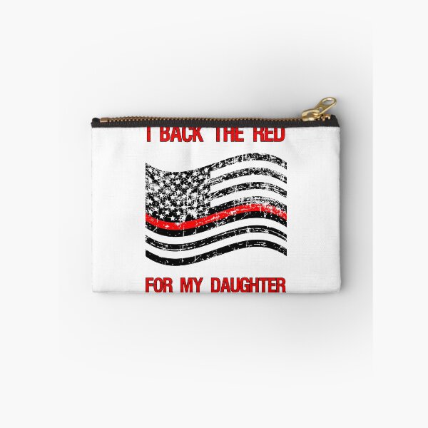 Item preview, Firefighter Daughter Flag Red American Parent Support Quote  design designed and sold by CreatedByHeidi.
