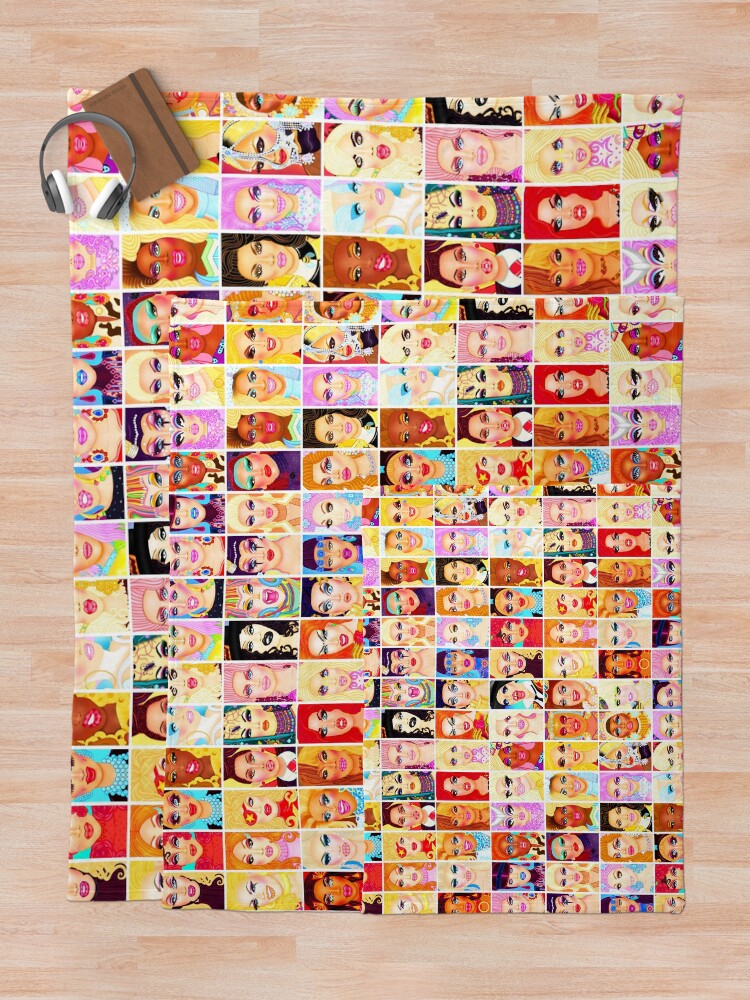 "DRAG QUEEN ROYALTY" Throw Blanket for Sale by leonripstir87 Redbubble
