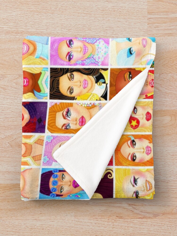 "DRAG QUEEN ROYALTY" Throw Blanket for Sale by leonripstir87 Redbubble