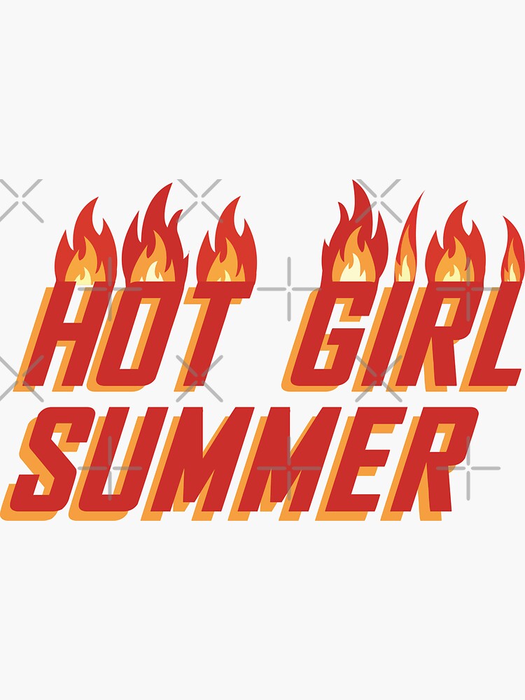"Hot Girl Summer" Sticker for Sale by savagedesigns Redbubble
