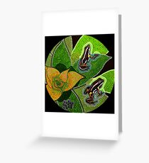 Amazonian Aboriginal Frog - Rana Aborigen Amazónica Greeting Card