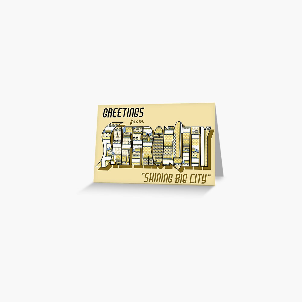 Greetings from Saffron City Greeting Card