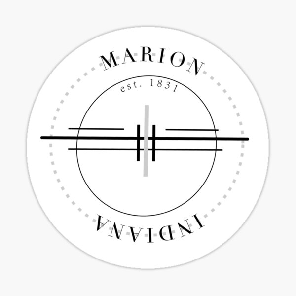 Marion, Indiana design Sticker