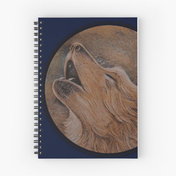 Item preview, “By Moonlight” Wolf, Pyrography on Leather designed and sold by Amber Ryder.