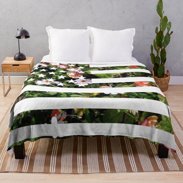 Item preview, Floral USA Flag designed and sold by Slothgirl Art.