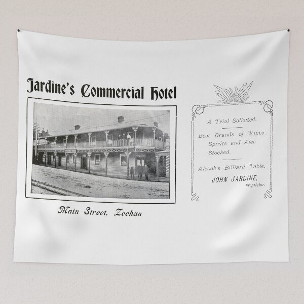 Item preview, Historic Tasmania. Jardines Commercial Hotel Zeehan 1900s designed and sold by taspaul.