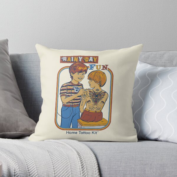 Rainy Day Fun Throw Pillow