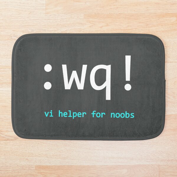 Item preview, Linux vi editor helper for noobs, ":wq!" designed and sold by mstfcntrk.