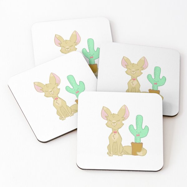 Item preview, fennec fox and cactus designed and sold by SimplySwanOn.