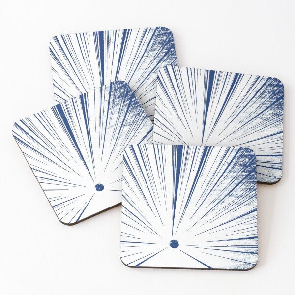 Item preview, Elastic Explosion Blue on White designed and sold by Robbie Ewing.