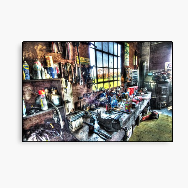 Jim's Workbench Canvas Print