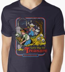 Let's Dig For Treasure V-Neck T-Shirt
