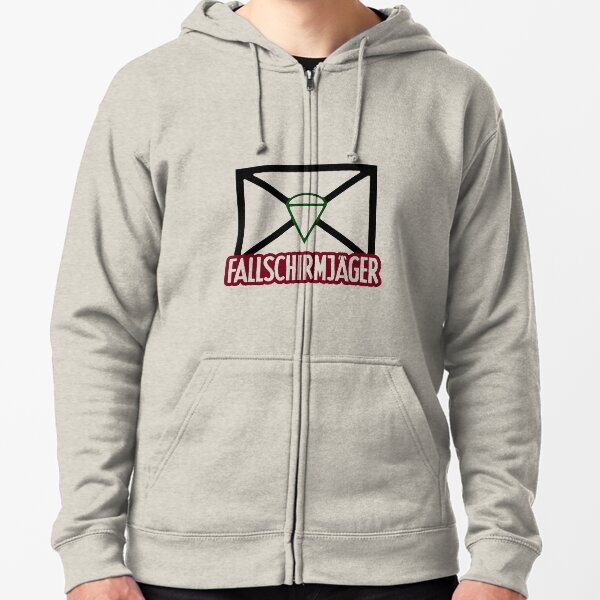 Paratrooper; German; Zipped Hoodie