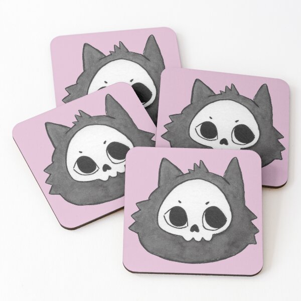 Item preview, Skull Kitty HeadShot designed and sold by PoesProcess.