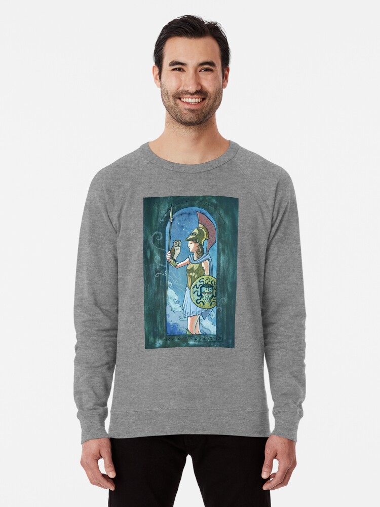 Athena Painting Lightweight Sweatshirt By Marctoons Redbubble