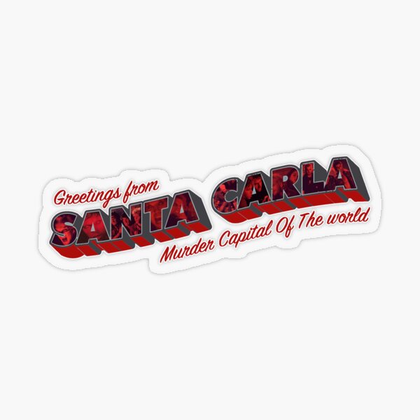 The Lost Boys Santa Carla Transparent Sticker
