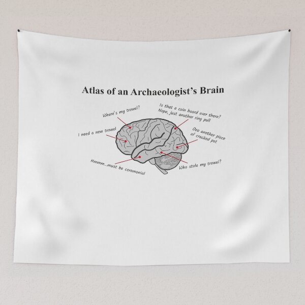 Item preview, Atlas of an Archaeologists Brain designed and sold by MadPanda.