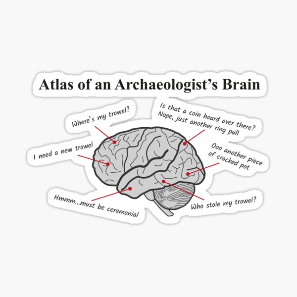 Item preview, Atlas of an Archaeologists Brain designed and sold by MadPanda.