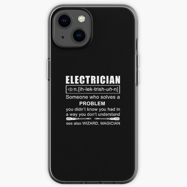 Funny Electrician Definition Electrical Engineer Design iPhone Soft Case
