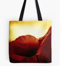 Golden Glow Poppie Tote Bag